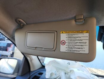 Left Front Sun visor