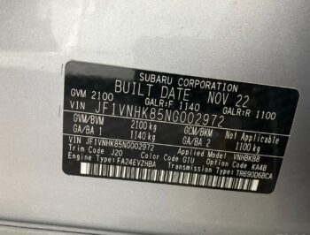 VIN WRX 203
