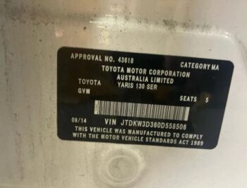 VIN Yaris 46
